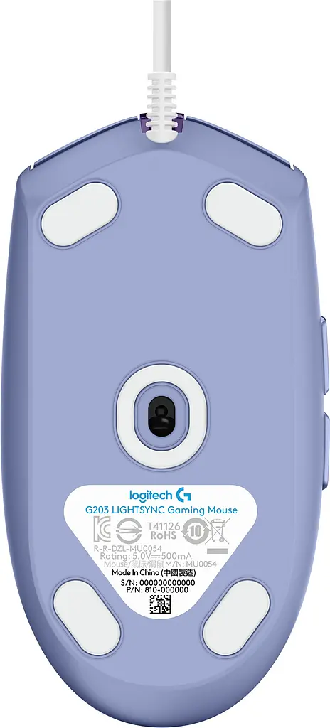Миша комп'ютерна Logitech G203 Gaming Lightsync RGB Lilac (910-005851) - фото 4