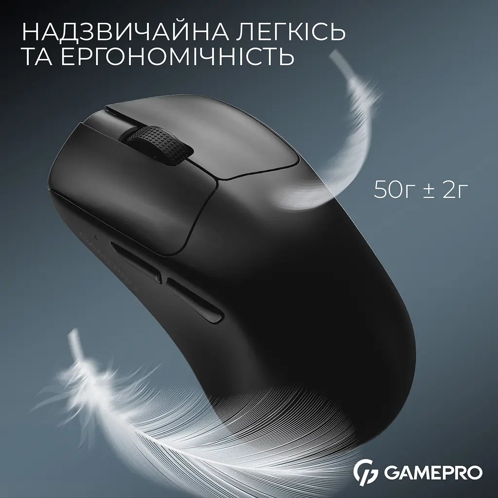 Миша GamePro Asgard Surt Wireless Black (GM017B) [140400] - фото 6