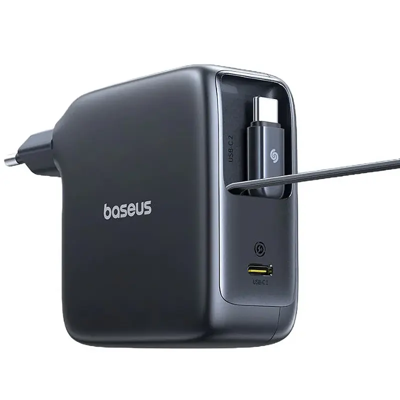 МЗП Baseus EnerCore CJ21 PD67W with retractable cables (3USB-C) (E0121D) Cosmic Black - фото 3