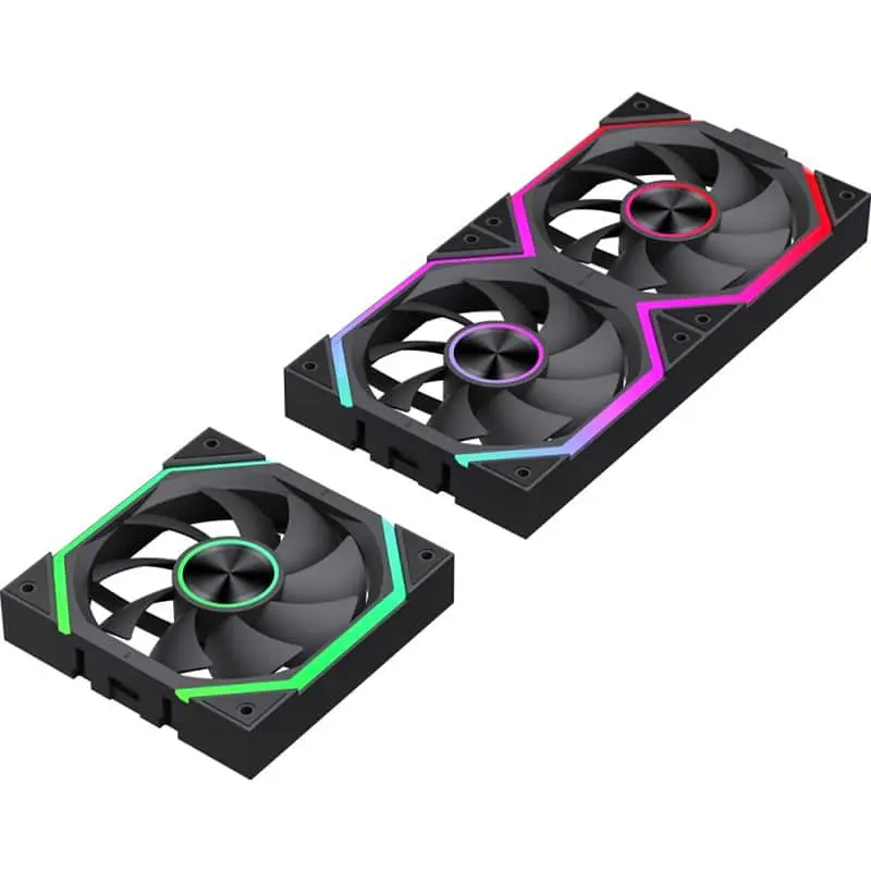 Комплект вентиляторов GameMax FN12A-N2 WL AURA PWM 3*120мм - фото 4