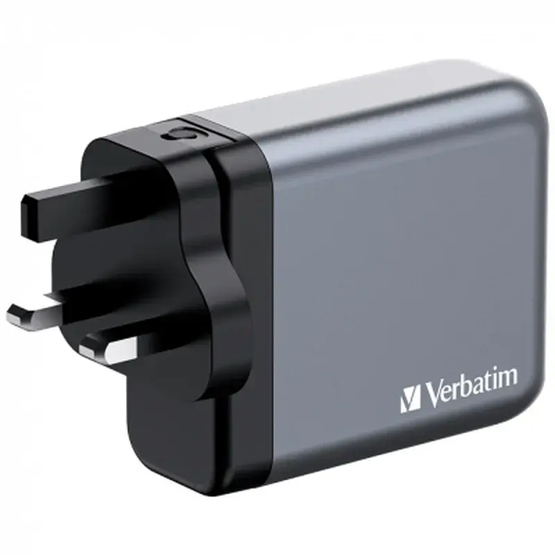 Зарядний пристрій Verbatim GaN 140 W 4 ports (2xUSB-C-140 W,USB-C 20 W /USB-A -3.0) (32203) - фото 4