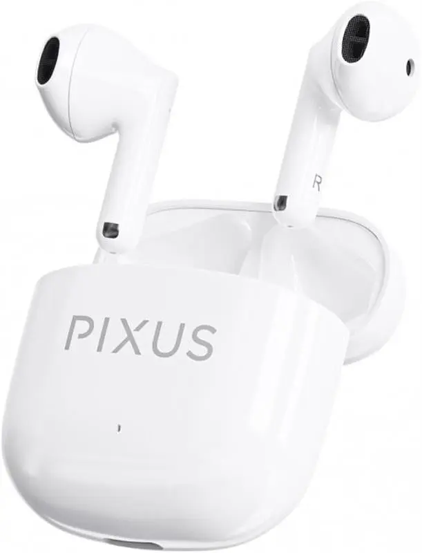 Бездротові навушники Pixus Muse, TWS, BT5.3, 37mAh, 320mAh, 5h, white UA UCRF - фото 3