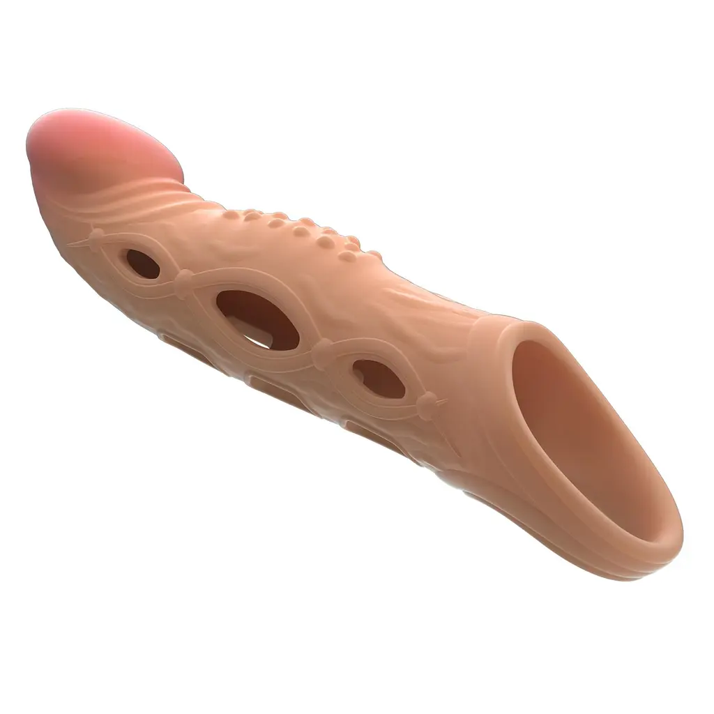 Насадка на пеніс Pretty Love Penis Sleeve Brad, 21.3 см (тілесний) - фото 8