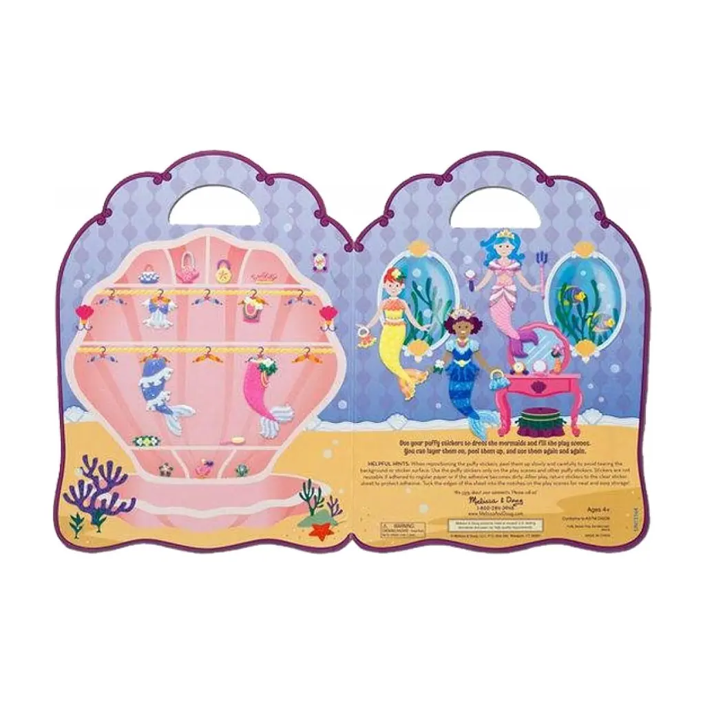 Набір для творчості Melissa & Doug Багаторазові наліпки Русалки (MD19413) - фото 2