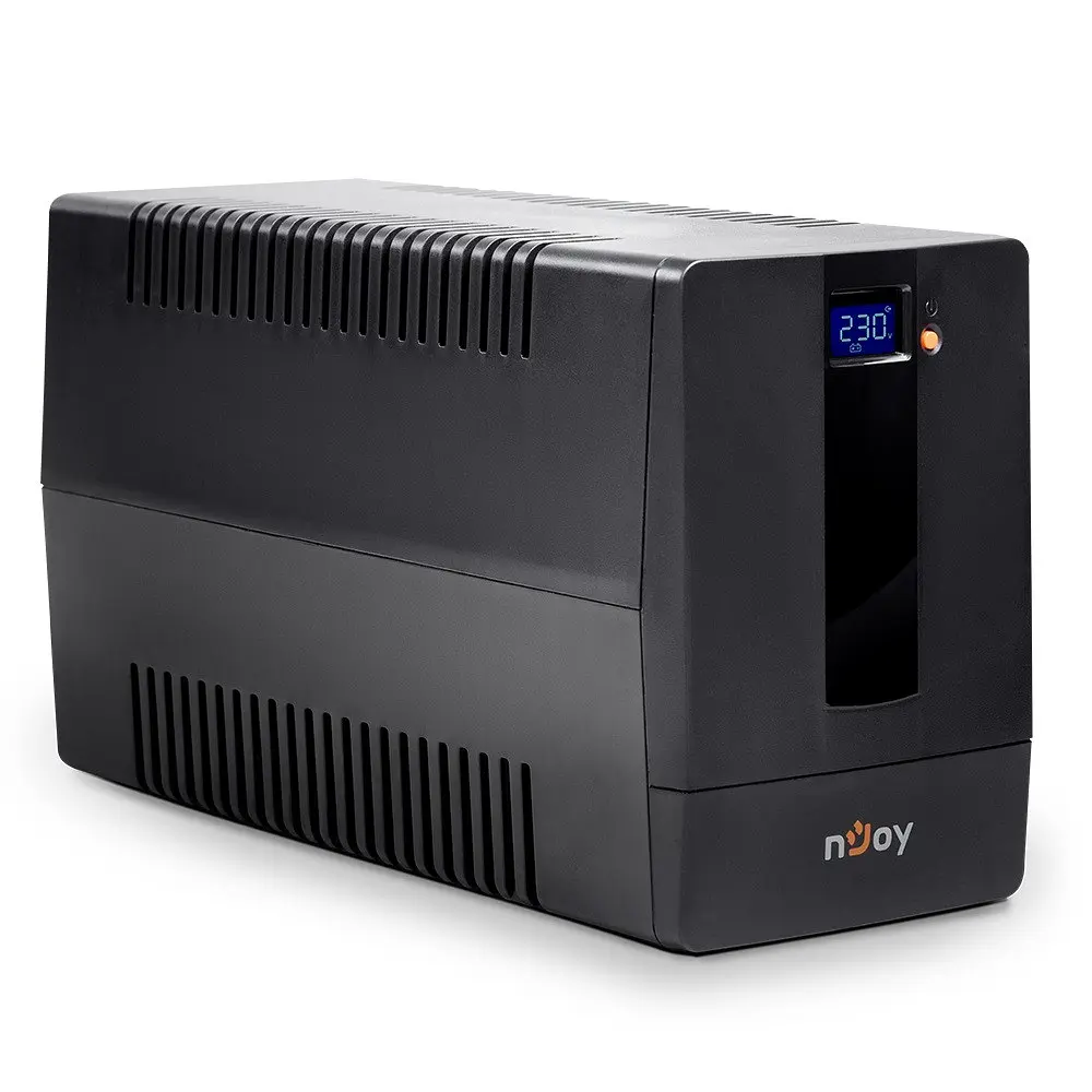 Джерело безперебійного живлення NJOY Horus Plus 1500 (PWUP-LI150H1-AZ01B) Lin.int., AVR, 4 x евро, USB, LCD, пластик - фото 3