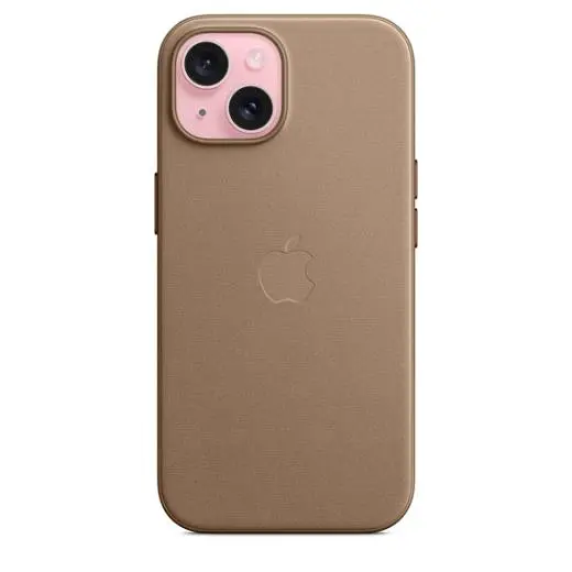 Чохол CasePro FineWoven Case with MagSafe Taupe для iPhone 15 - фото 2