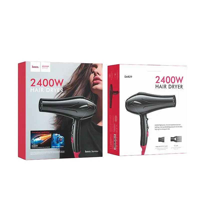Фен Hoco Jasmin quick-drying hair dryer DAR29, 2400W - фото 2