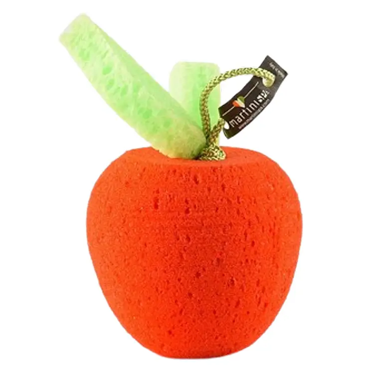 Дитяча губка Martini Spa Baby Bath Sponge Apple, яблуко (0071H10) - фото 1