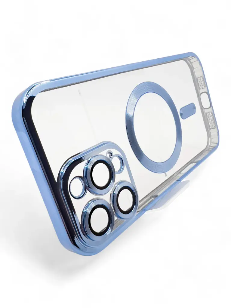 Чохол до мобільного телефона BeCover TPU Chrome Case (MagSafe) для Apple iPhone 16 Pro Max Sierra Blue (712087) - фото 3