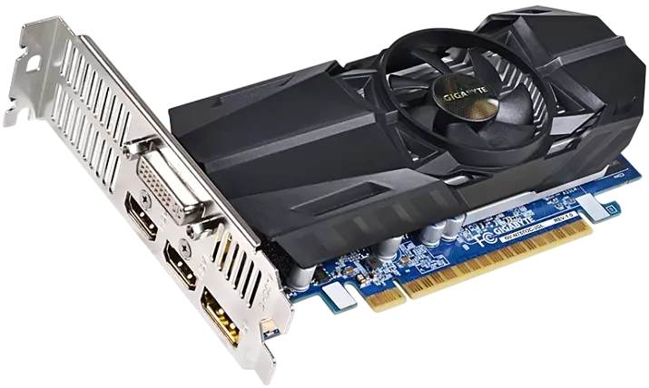 Видеокарта GeForce GTX 750 Ti 2GB Gigabyte Low Profile OC (GV-N75TOC-2GL) Б/У - фото 2