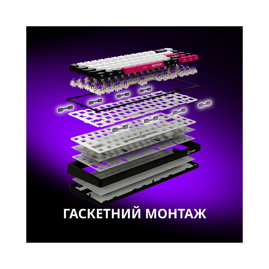 Клавіатура Lorgar KBP70MW Pro RGB Wireless/Bluetooth/USB UA Beige (LRG-KBP70MW-RT-US) - фото 7