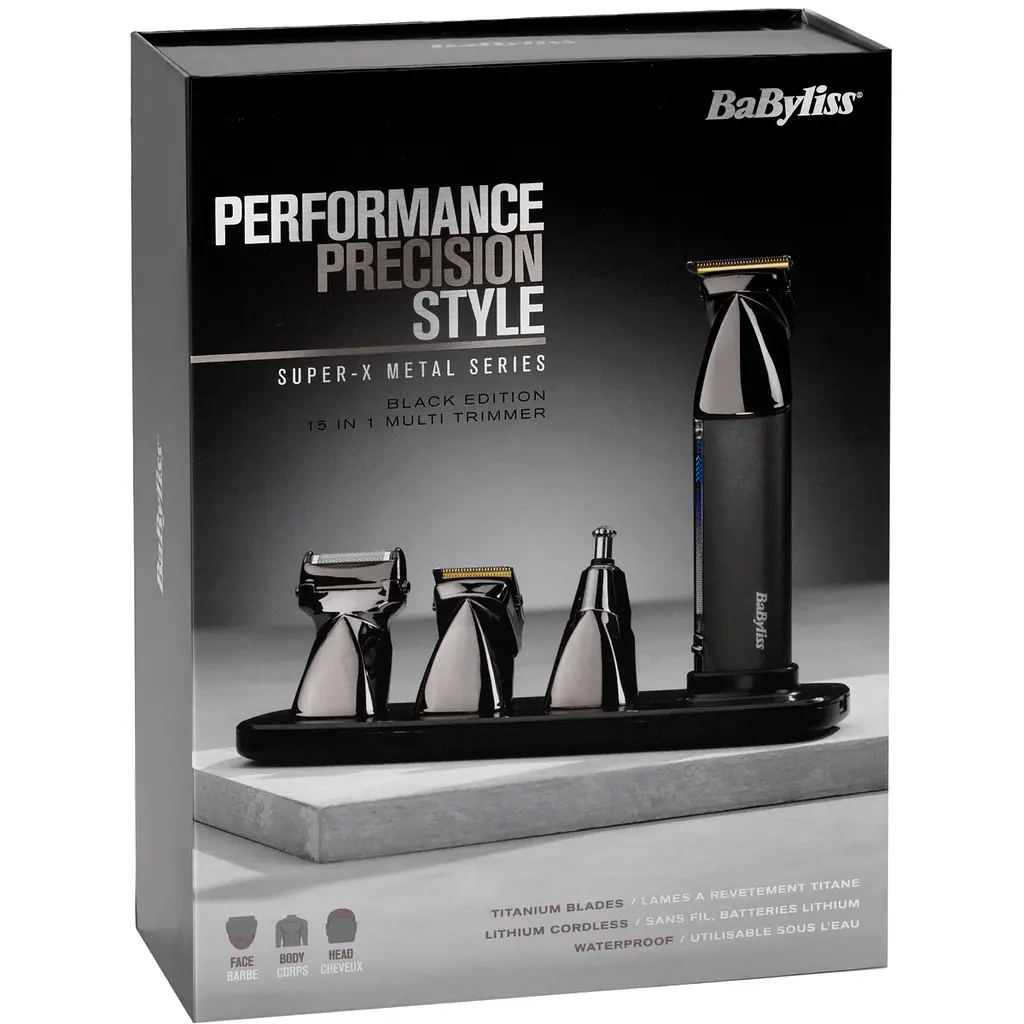 Набір для стрижки Babyliss Super-X Metal Black Edition чорний (MT991E) - фото 7