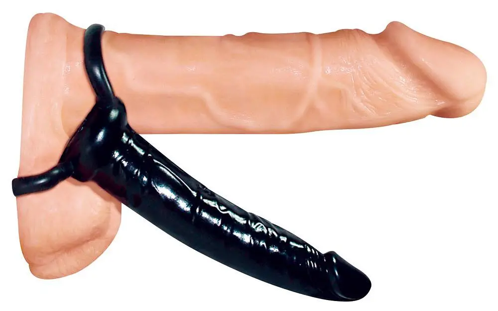 Насадка на пеніс для подвійного проникнення You2Toys Anal Special 16 см чорний - фото 3
