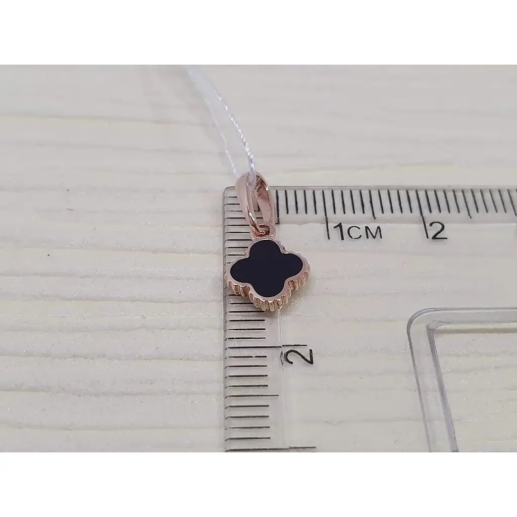 Золотий підвіс Tango Конюшина з емаллю. 130302Е Ч - фото 3