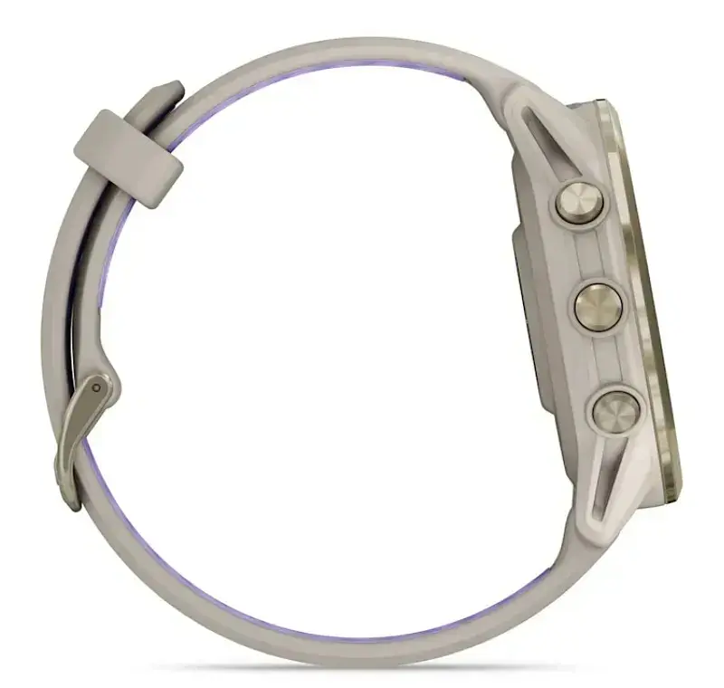 Смарт-годинник Garmin Forerunner 970 French Gray Soft Gold Titanium with French Gray/Translucent Indigo Silicone with Soft Gold Buckle (010-02969-62) - фото 5