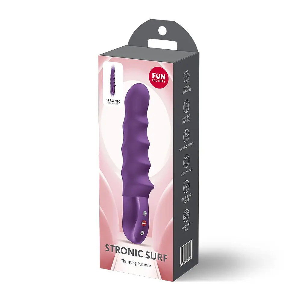 Пульсатор Fun Factory Stronic Surf Dark Violet, 10 режимів роботи, перезаряджуваний - фото 11