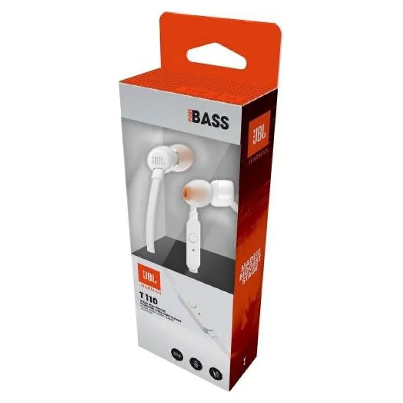 Гарнитура JBL T110 T110WHT белая - фото 6