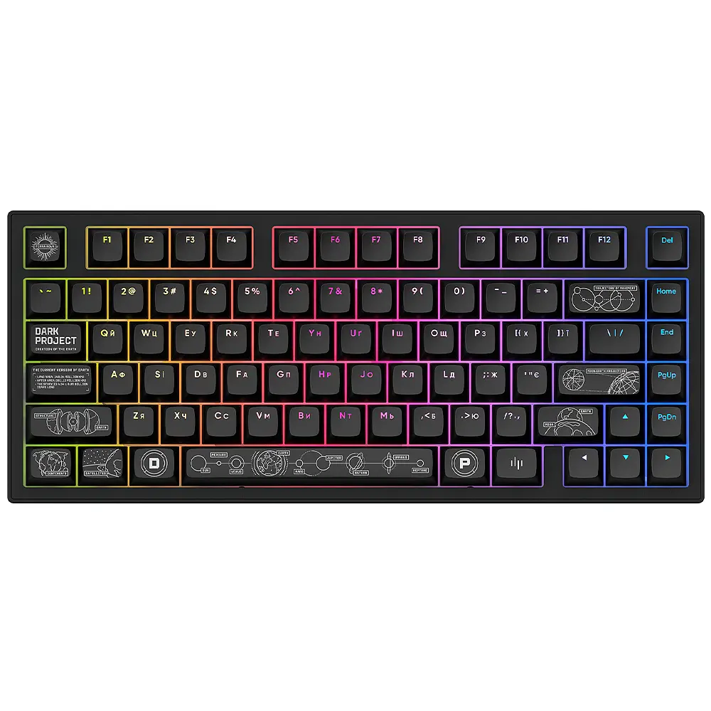 Ігрова бездротова клавиатура Dark Project ALU81 Terra Nova ENG/UA (DPKB_NOVA_81_ANSI_BLACK_UA) - фото 2