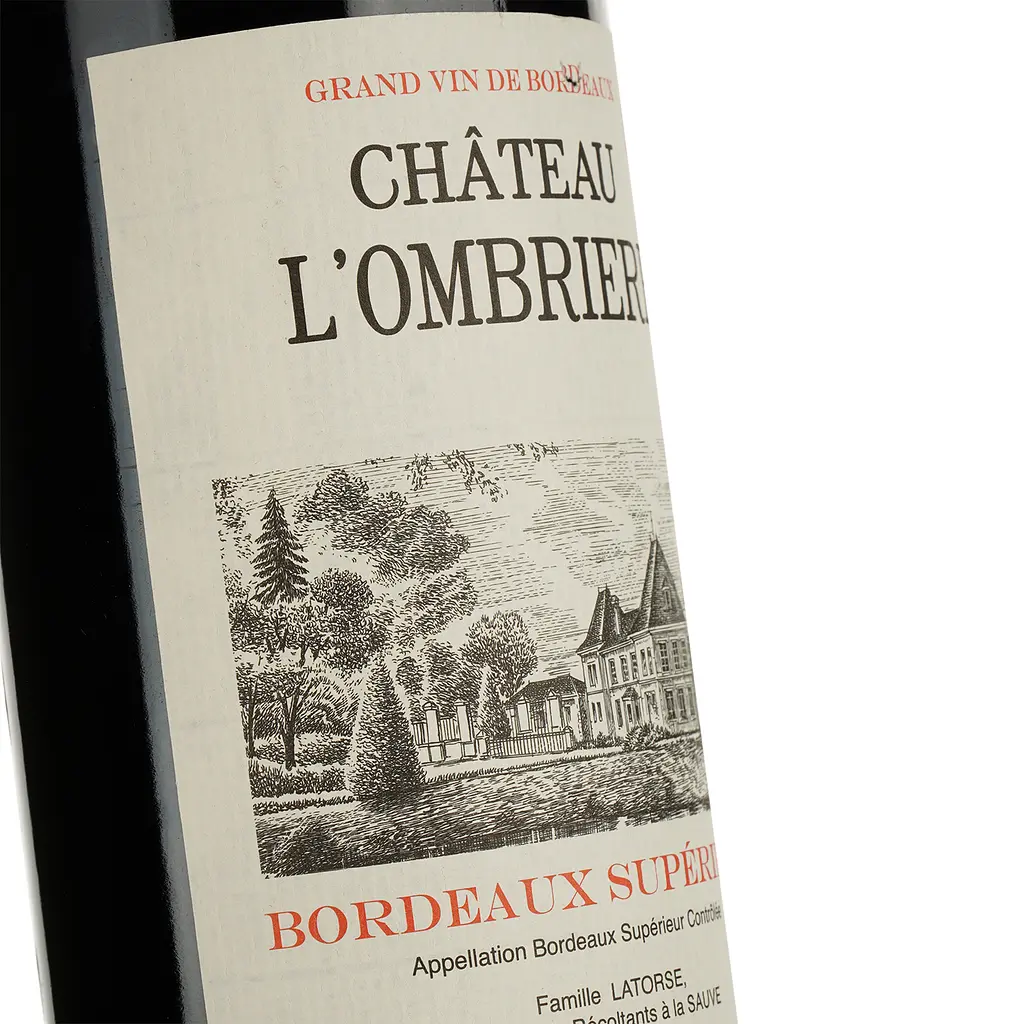Вино Chateau L'Ombriere Bordeaux Superieur, червоне, сухе, 0,75 л - фото 3