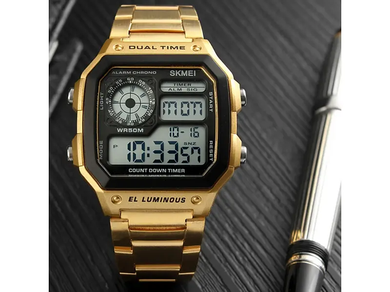 Наручний годинник 1335GD Gold Skmei acs0030805 - фото 5