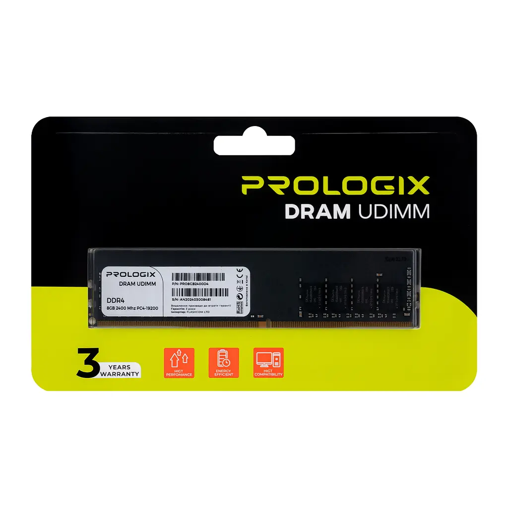 Модуль пам'ятi DDR4 8GB/2400 Prologix (PRO8GB2400D4) - фото 4
