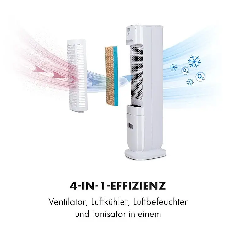 Охолоджувач повітря Klarstein Polar Tower Smart 4 -in-1 (10035830) - фото 5