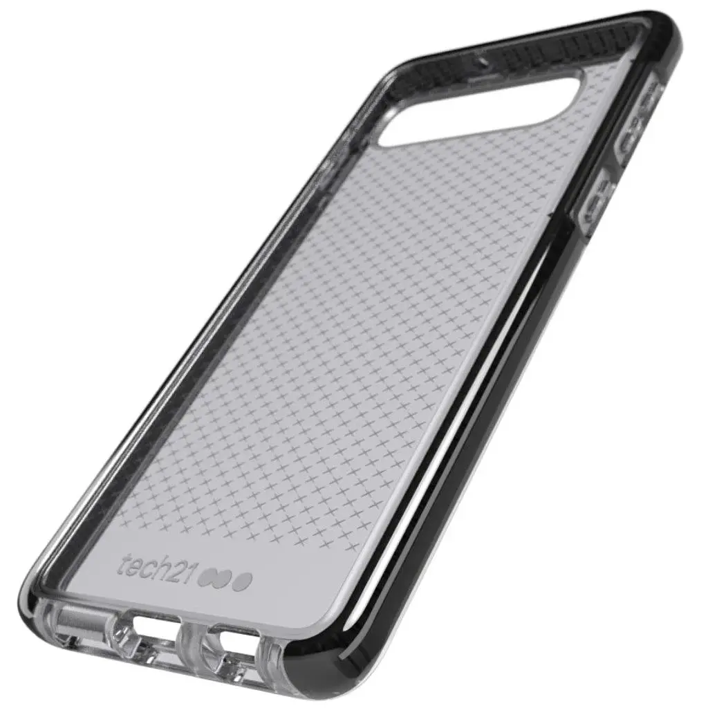 Чохол протиударний з антимікробним покриттям Tech21 Evo Check для Samsung Galaxy S10 5G SM-G977 (6.7") Smoke Black - фото 6