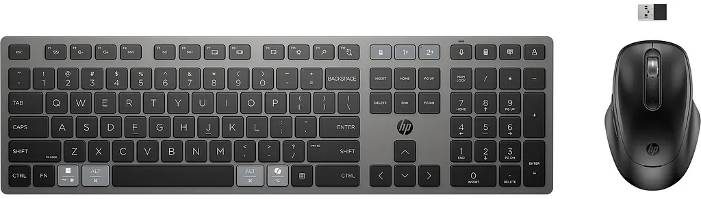 HP Комплект клавіатура та миша НР 720 Multi-Device Rechargeable, BT, EN/UK, чорний - фото 4