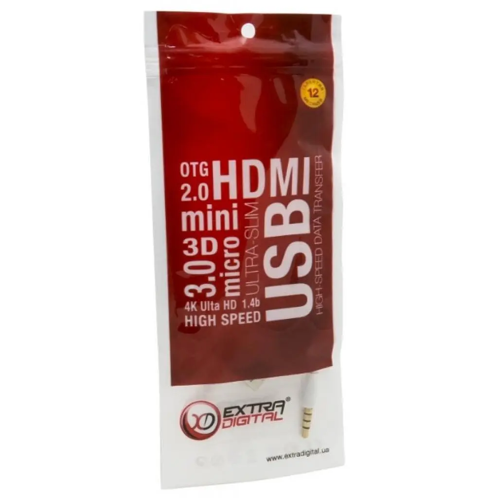 Дата кабель USB Charge&Sync для iPod Shuffle, 0.15m White Extradigital (KBA1651) - фото 5