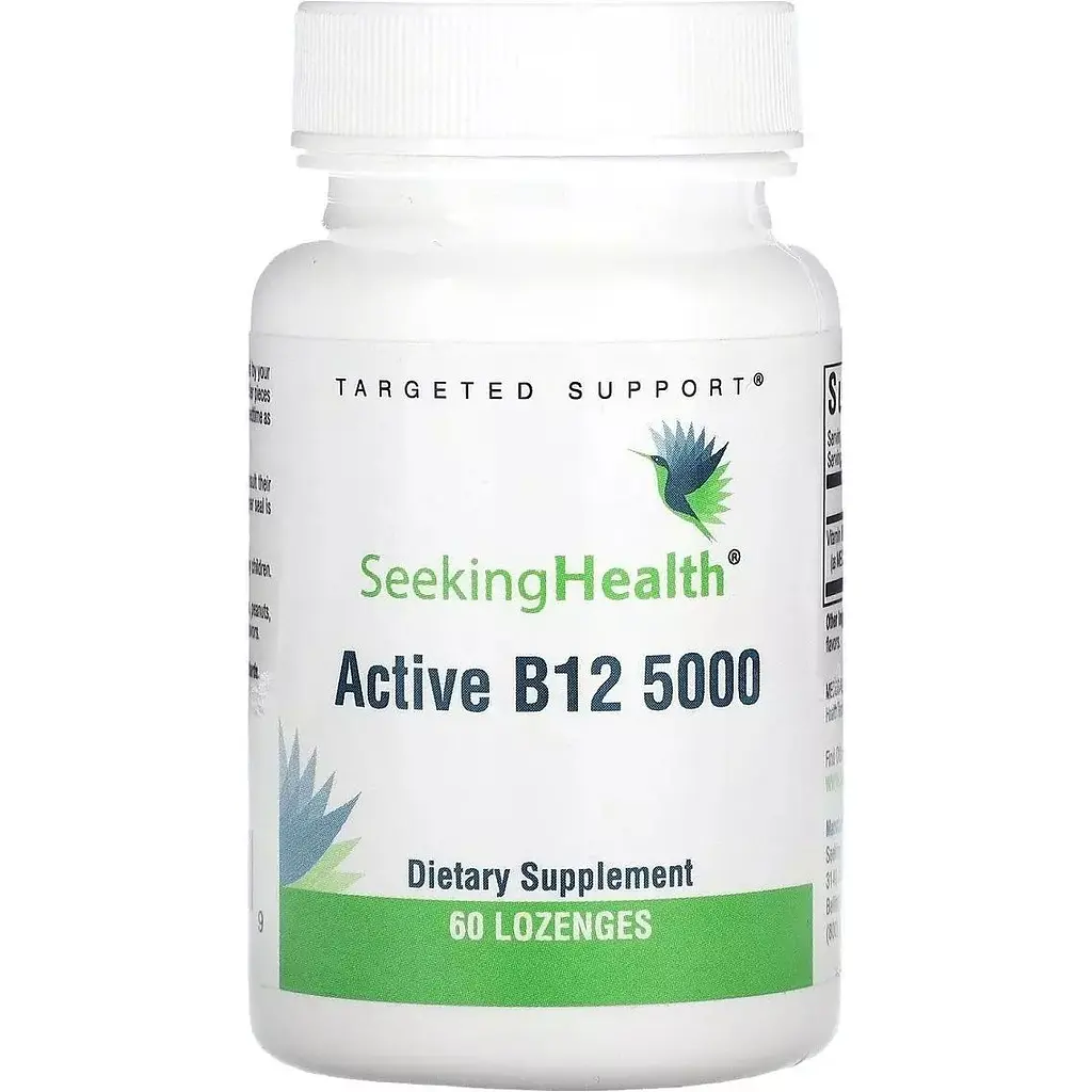 Вітамін B12 Seeking Health Active B12 5000 5000 мкг 60 жувальних таблеток - фото 1
