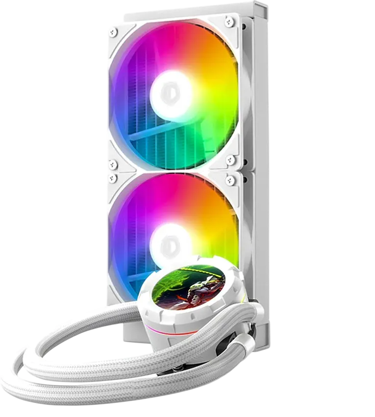 Водяне охолодження ID-Cooling Space LCD SL240 XE ARGB White - фото 4