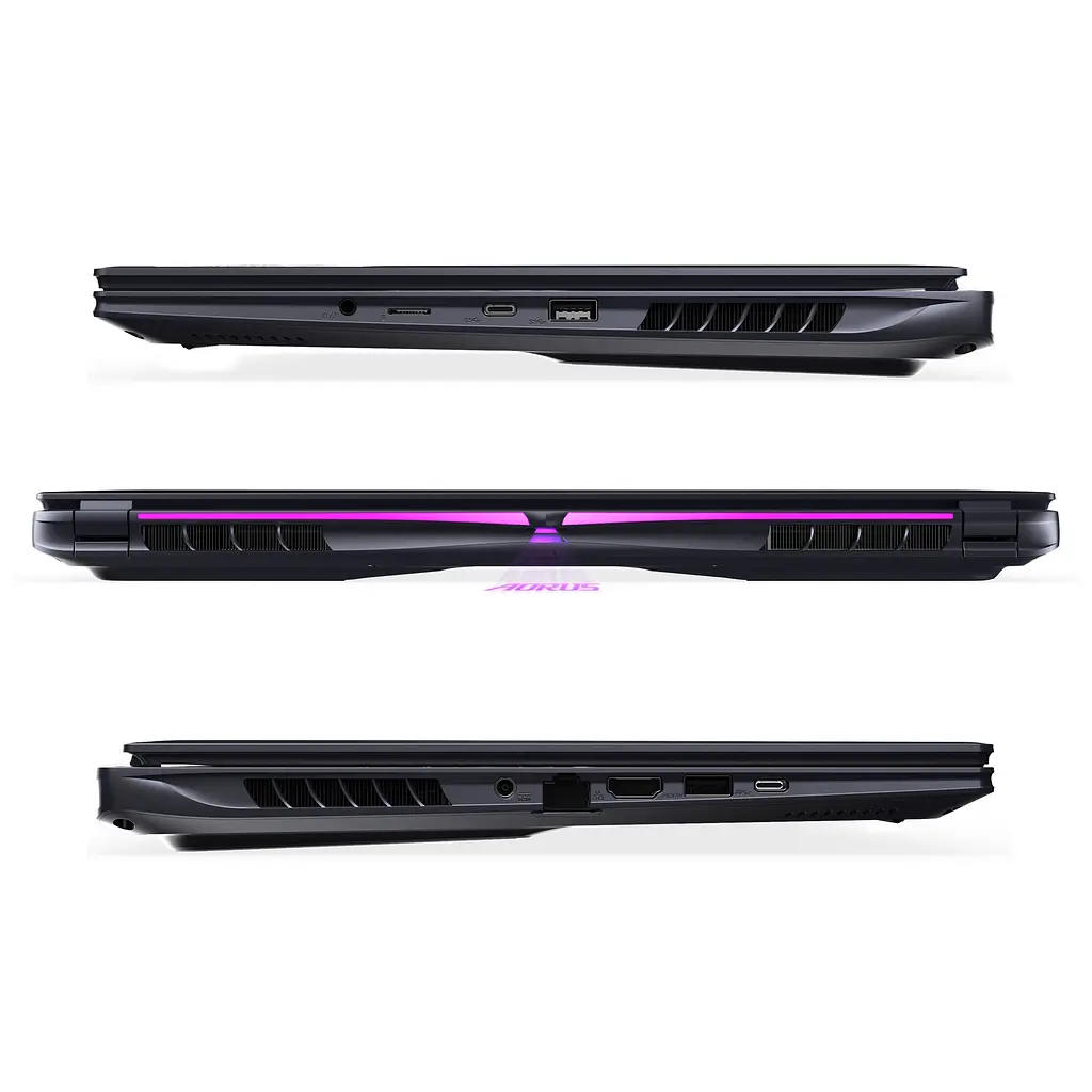 Ноутбук Gigabyte AORUS G6X 16.0 QHD 165Hz, Intel i7-13650HX, 16GB, F1TB, NVD4060-8, DOS, чорний (AORUS_16X_9KG-43UAC54SD) - фото 6