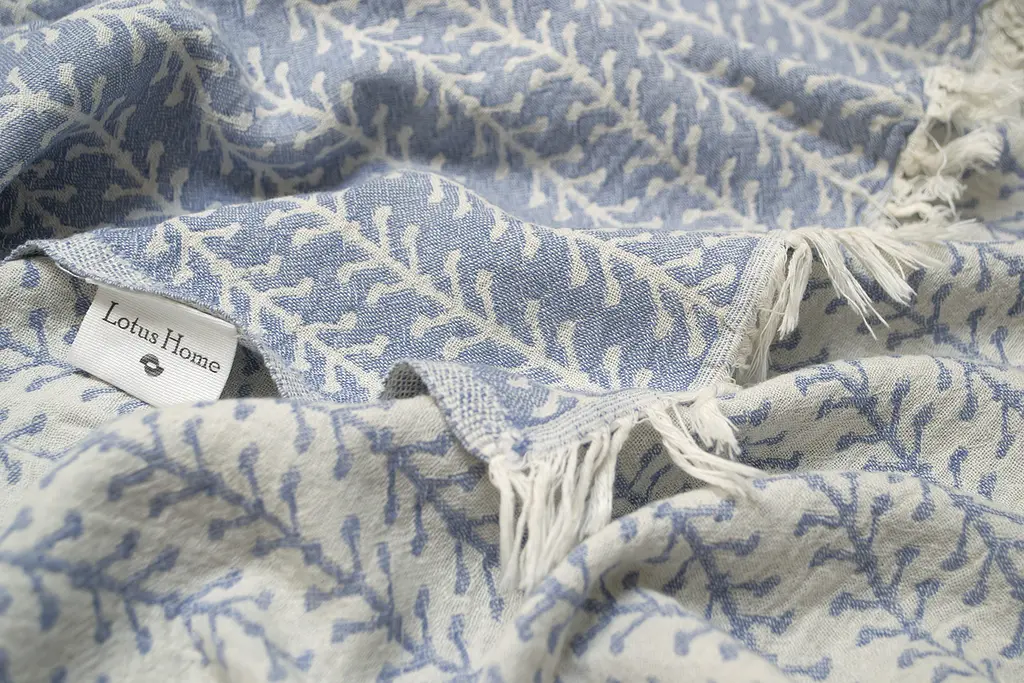 Покрывало Lotus Home - Tossa blue голубой 190x225 - фото 4