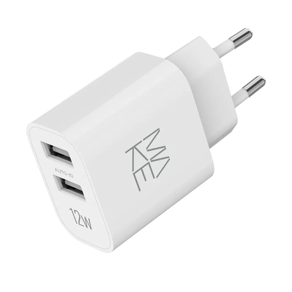 Зарядний пристрій мережевий MAKE 12W 2USB 2.4A White - фото 7