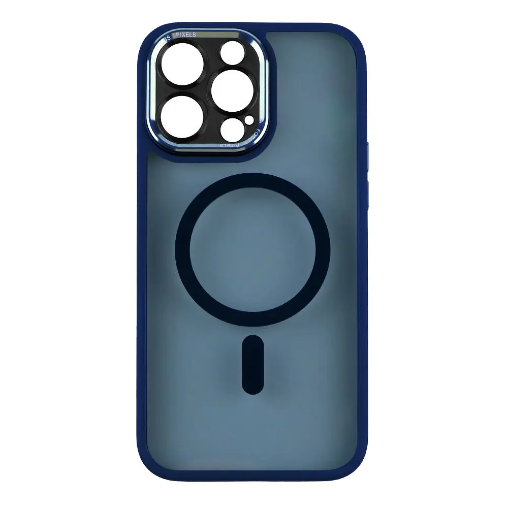 Чохол Creative TPU PC Metal Calais MagSafe Apple iPhone 14 Pro Max Dark Blue