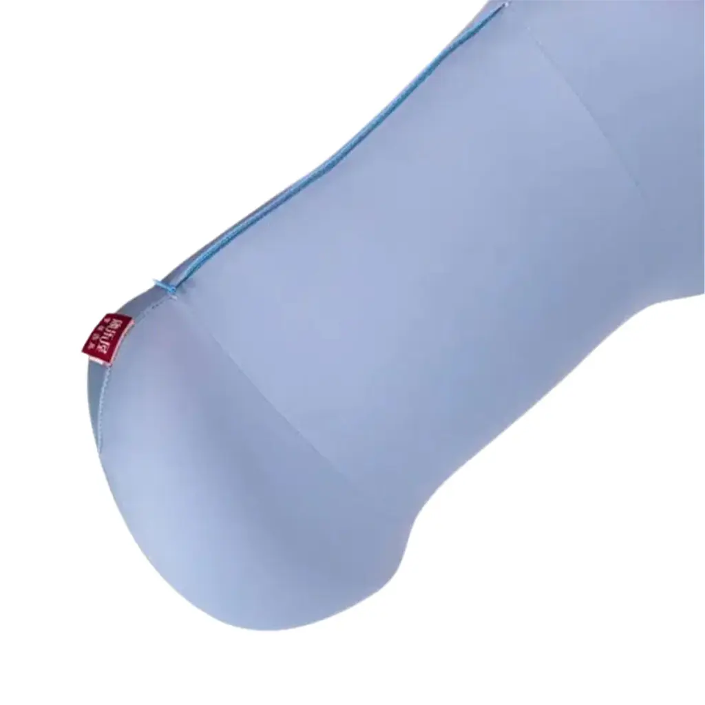 Подушка для попереку Yiwu Minimal Memory Foam 37х28х10 см матовий трикотаж блакитний - фото 4