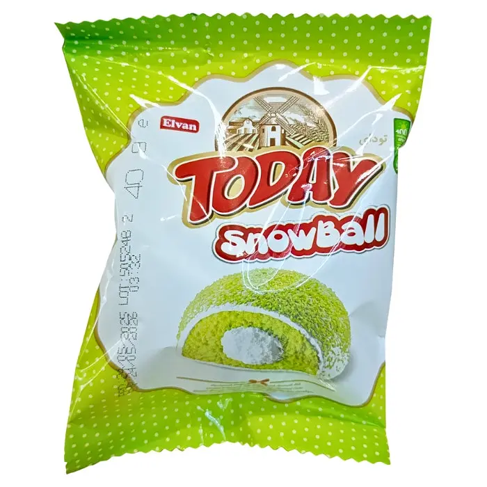 Пончик Elvan Donut Today Snowball з фісташковим кремом 40 г