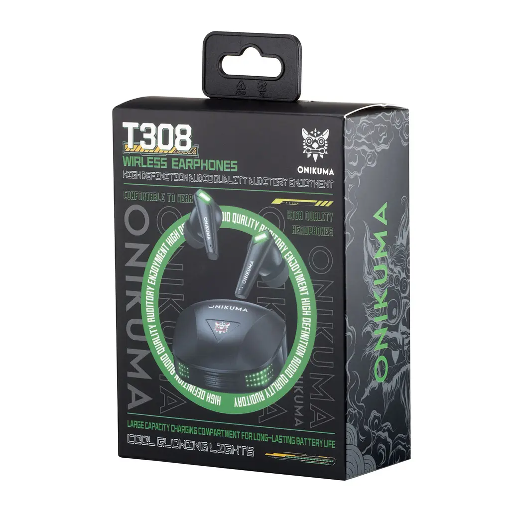 Наушники Onikuma Bluetooth T308 черные - фото 2