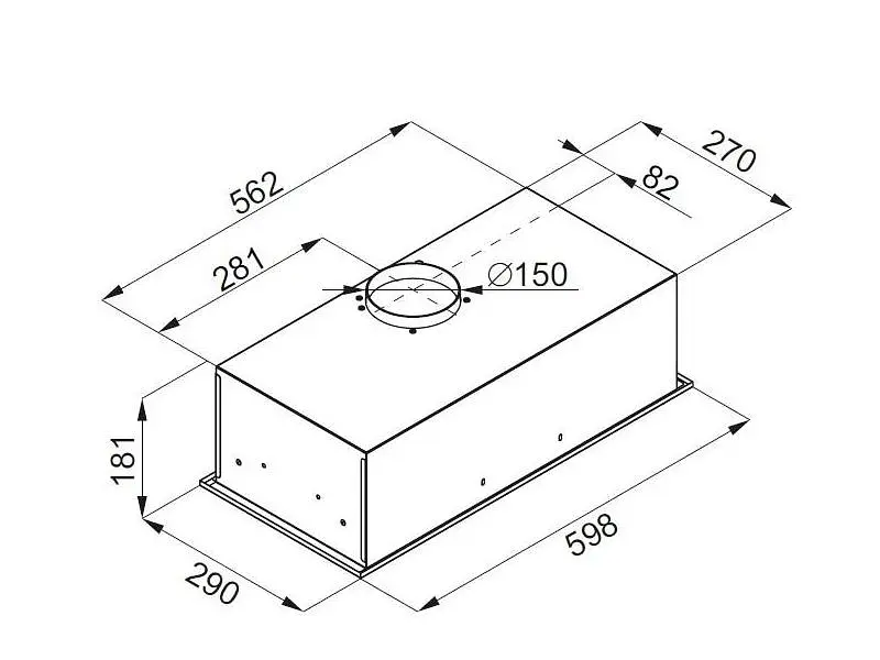 Витяжка вбудована GLOBALO Arcedo 60.1 Black - фото 6