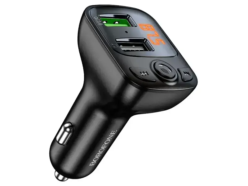 FM-трансмітер Borofone BC41 Eminency 2x USB Black (BC41B) (6974443382884) - фото 3