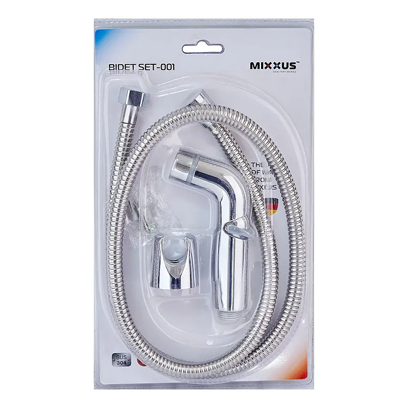Гігієнічний гарнітур Mixxus Bidet SET-001 120 см LE2773, Хром - фото 2