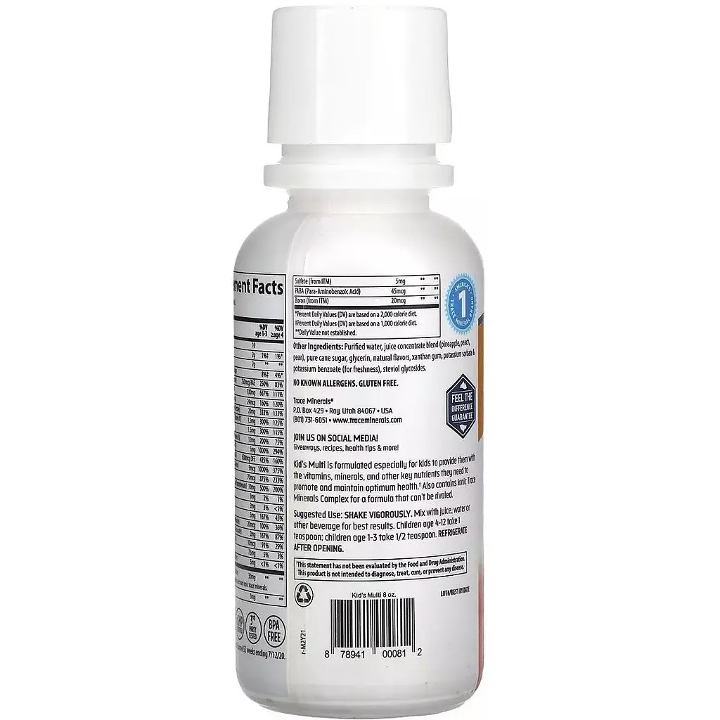 Мультивітаміни для дітей Trace Minerals Kid's Multi з цитрусовим смаком 237 мл - фото 2