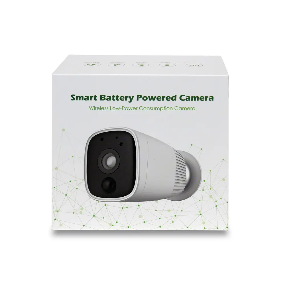 Автономна WiFi IP-відеокамера 2Mp Light Vision VLC-04IB White з підтримкою Tuya, f=3.6mm, на акумуляторних батареях (75-00151) - фото 2