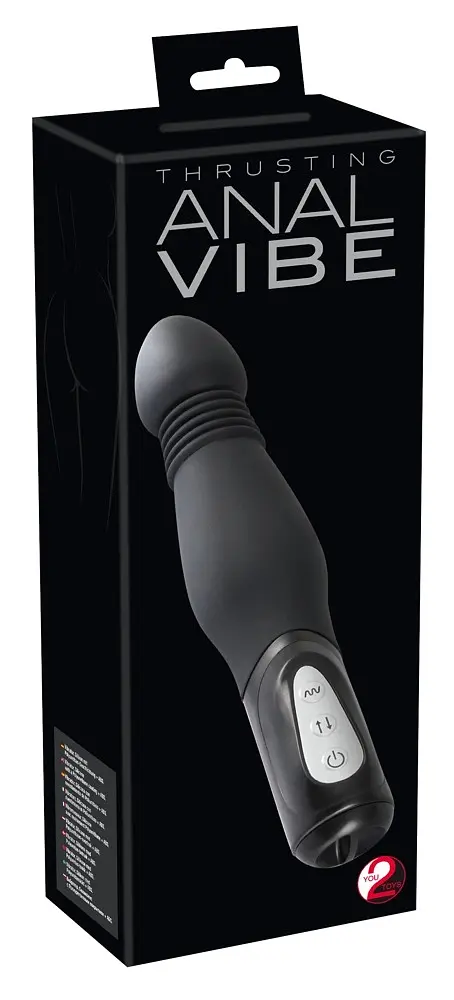 Вібратор You2Toys Thrusting Anal, 23.5 см (чорний) - фото 6