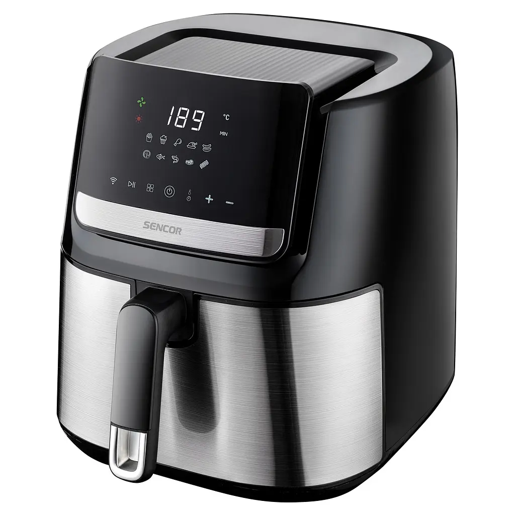 Мультипіч Sencor Vita Fryer нержавіюча сталь-чорна 1600 Вт (SFR6600SS) - фото 2