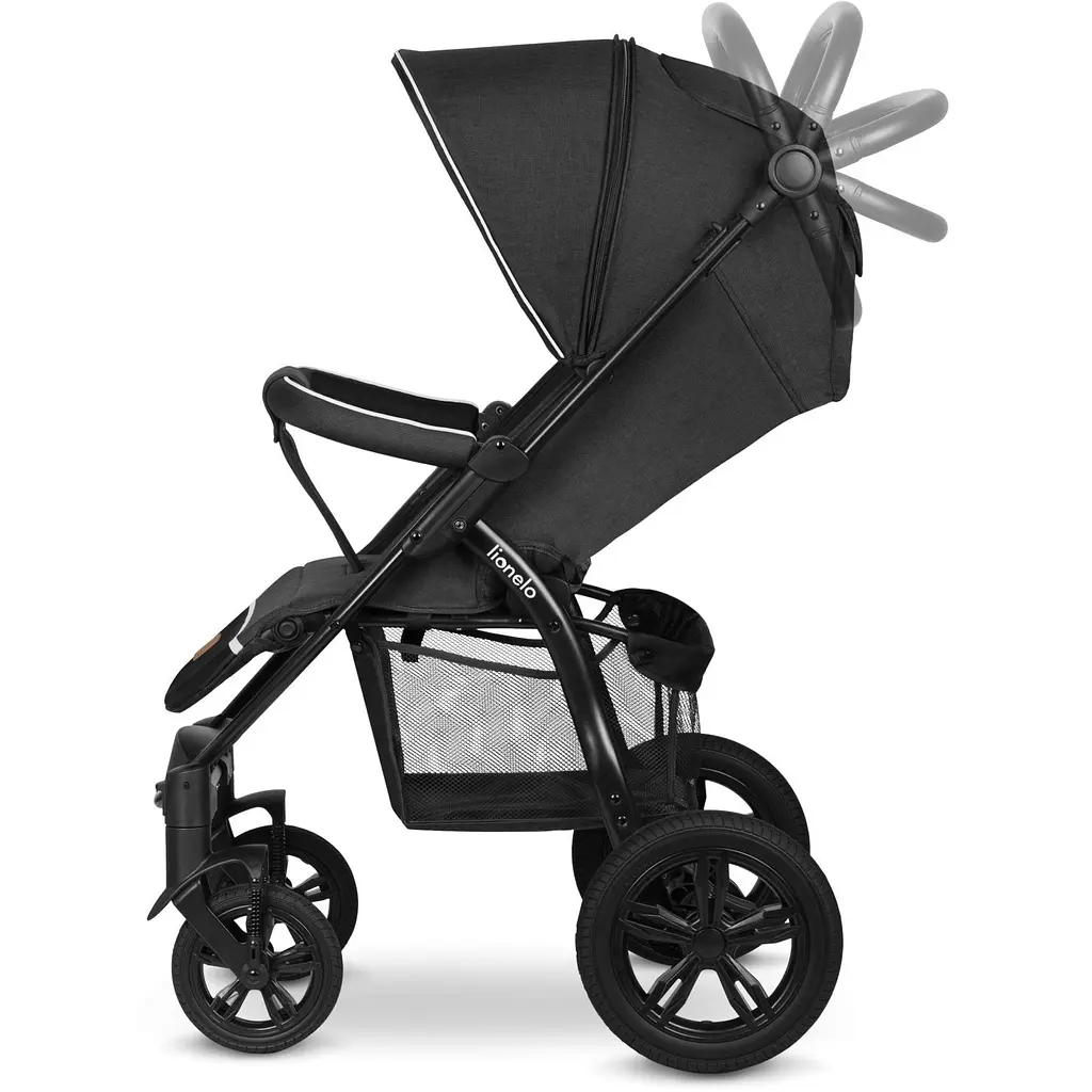 Прогулянкова коляска Lionelo Annet Tour Black Carbon, чорна (LO-ANNET TOUR BLACK CARBON) - фото 7