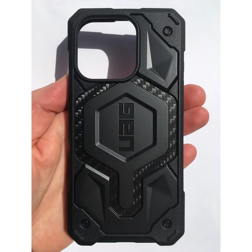 Протиударний чохол UAG Monarch Pro MagSafe (Original) для iPhone 16 Pro (6.3") Carbon Fiber 114456114242 - фото 4