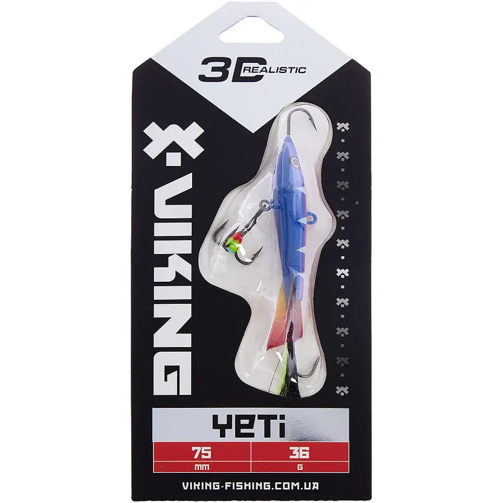 Балансир Viking Fishing Yeti Ice Jig 75mm 36.0g #9 Strange Perch - фото 2