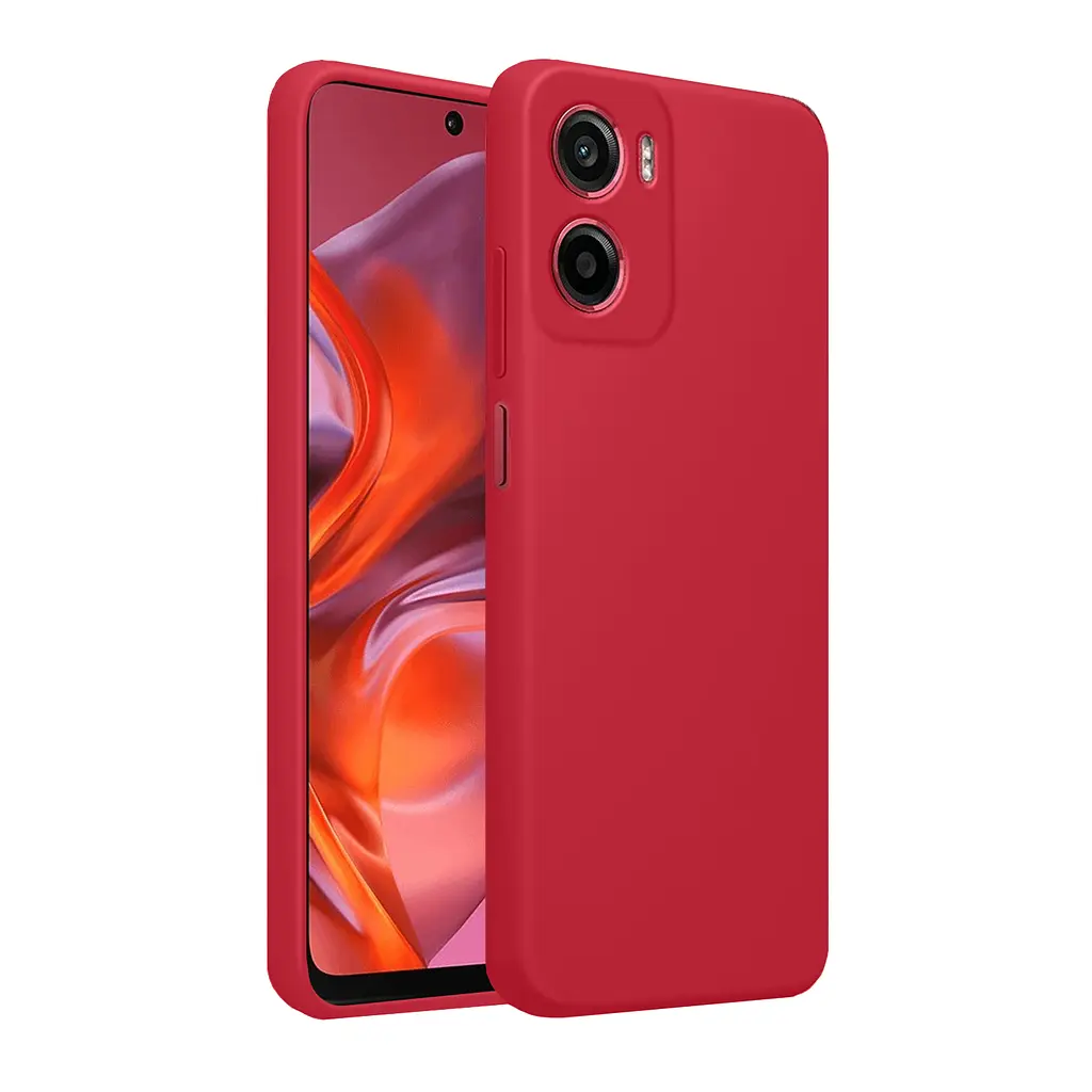 Чохол MAKE Motorola G05/E15 Silicone Plum Red - фото 2