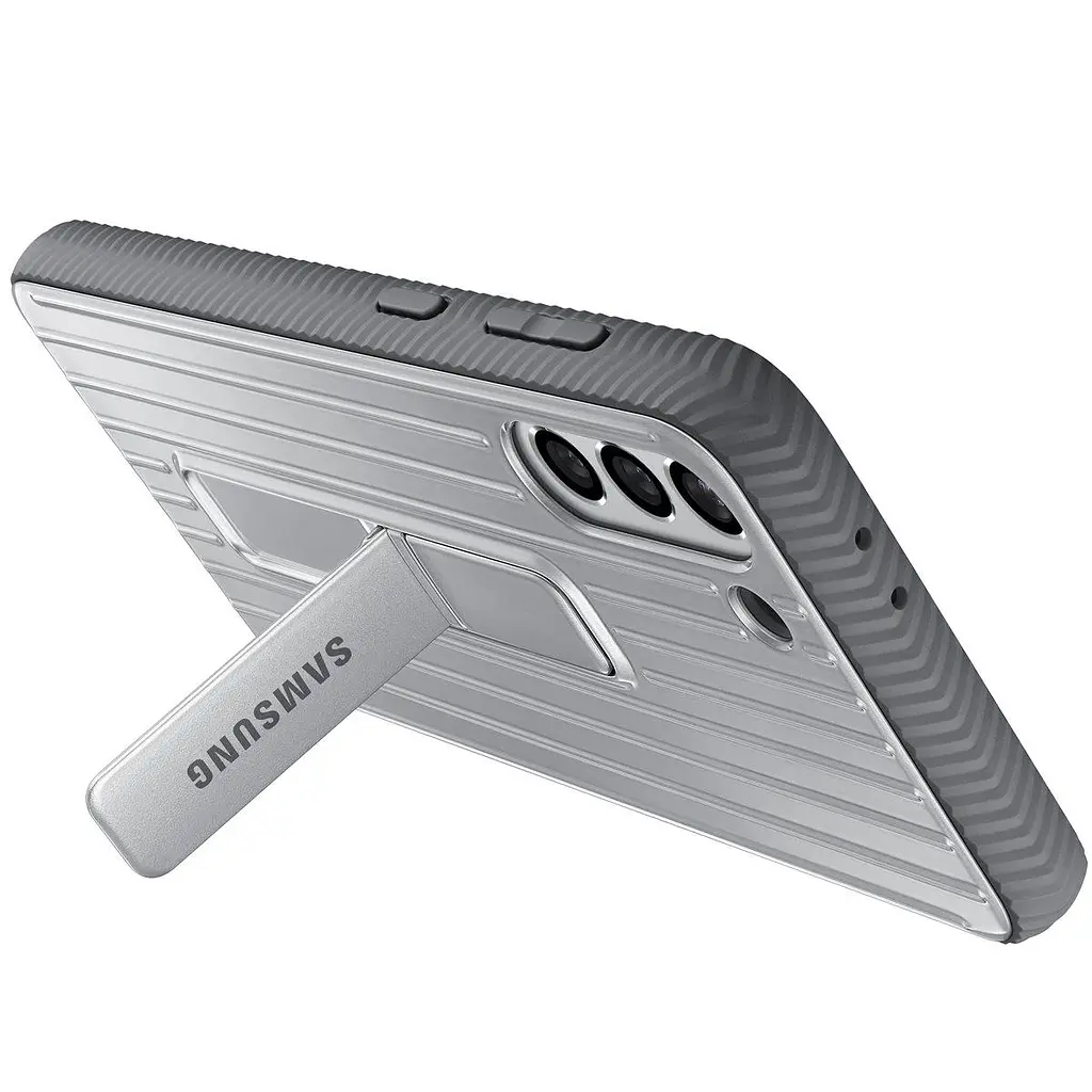 Чохол оригінальний із підставкою Official Protective Rugged Standing Cover EF-RG996CJEGRU для Samsung Galaxy S21 Plus Silver - фото 6